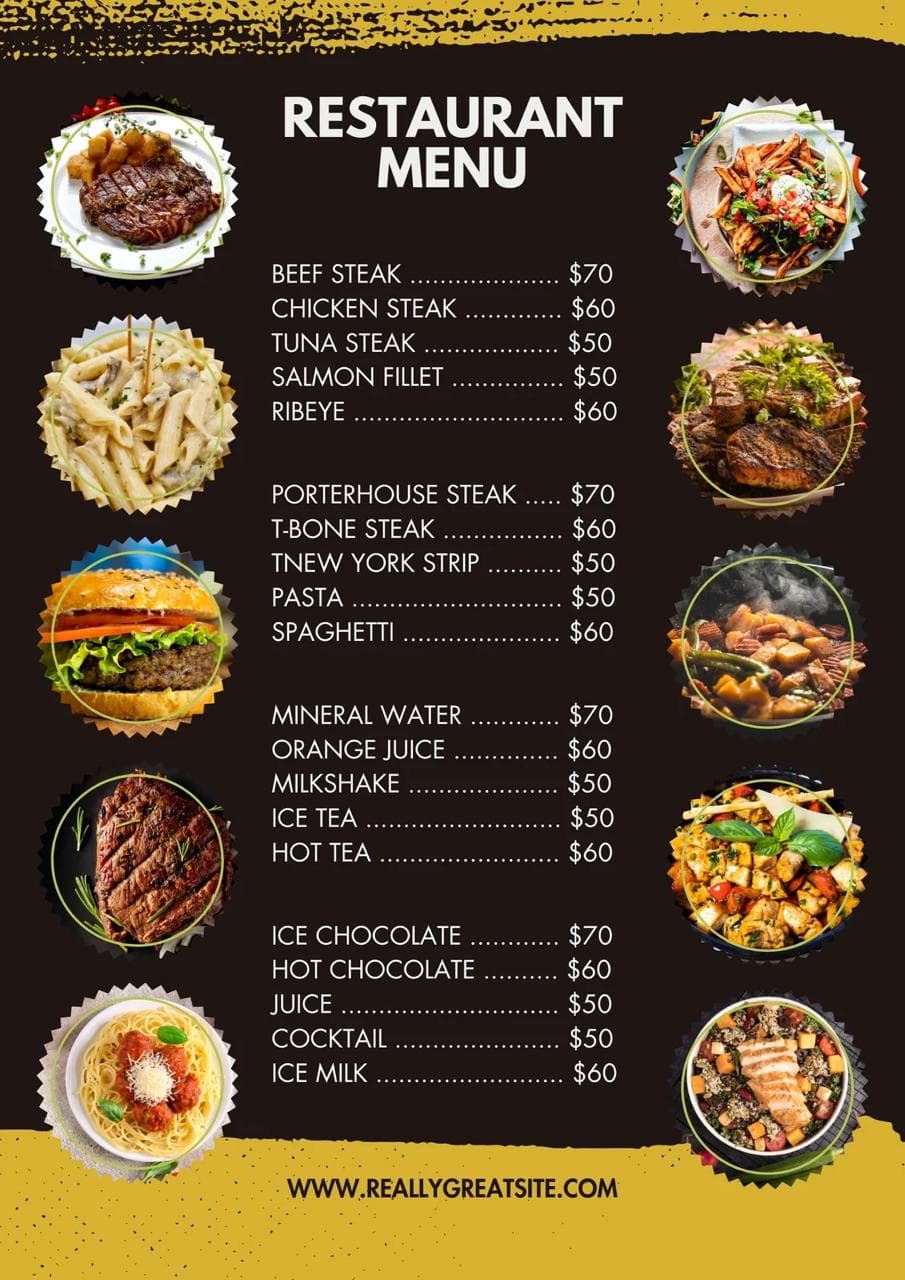 MENU RESTORAN