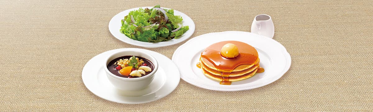 アサイーボウル&パンケーキセット~サラダ付~