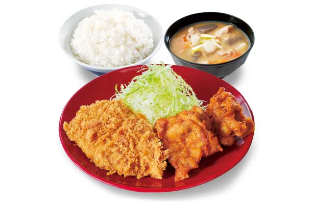 Menu escalope de porc & poulet frit