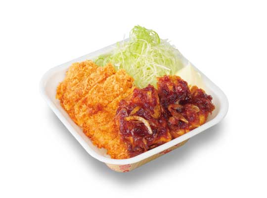Bento bol de steak de porc (Tonteki) et longe de porc panée katsu