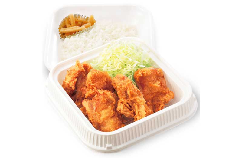 Bento de poulet frit (Karaage)