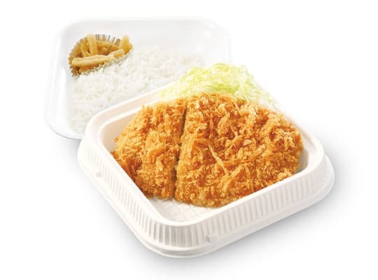 Bento d'escalope de longe de porc pané