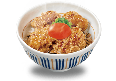 Hähnchen-Karaage-Bowl mit weichgekochtem Ei