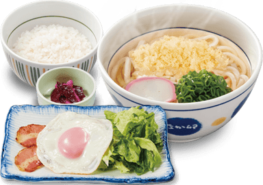 Haikara Udon, Speck und Ei mit Reis (Klein)