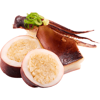 Squid Rice-style Sushi & Squid Tentacles Nigiri