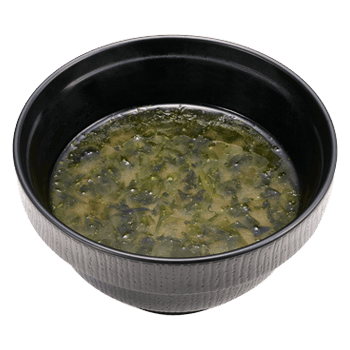 Miso Soup with Sea Lettuce & Nori Seaweed