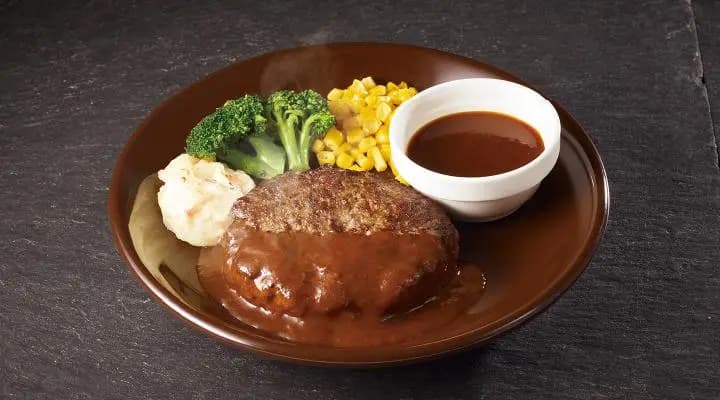 アンガスビーフ100%ステーキハンバーグデミグラスソース