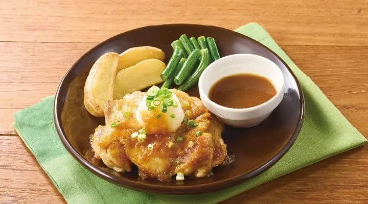 若鶏のグリル 和風オニオンソース