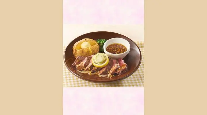 希少部位 みすじステーキ醤油ガーリックソース