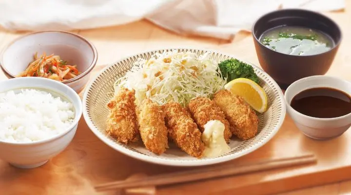 広島県産カキフライ膳