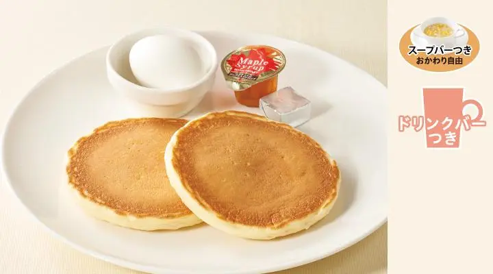 パンケーキ&ゆで卵モーニング