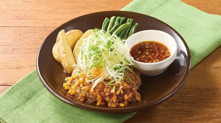 ねぎたっぷり和風おろしハンバーグ