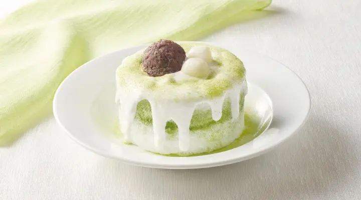 純氷ドルチェ”淡雪”西尾のお抹茶と十勝あずきのショートケーキ氷