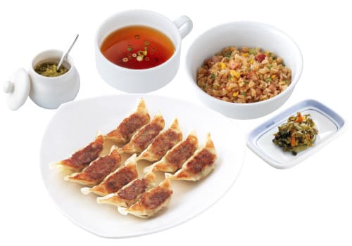10 Gyoza Set (with Half Fried Rice)