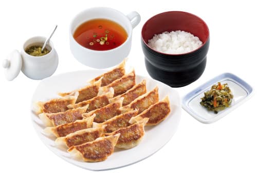 15 Gyoza Set (with Rice)