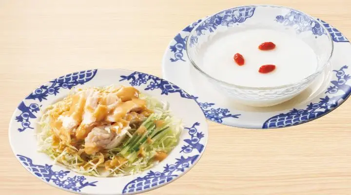 蒸し鶏の胡麻ソース・アンニンセット