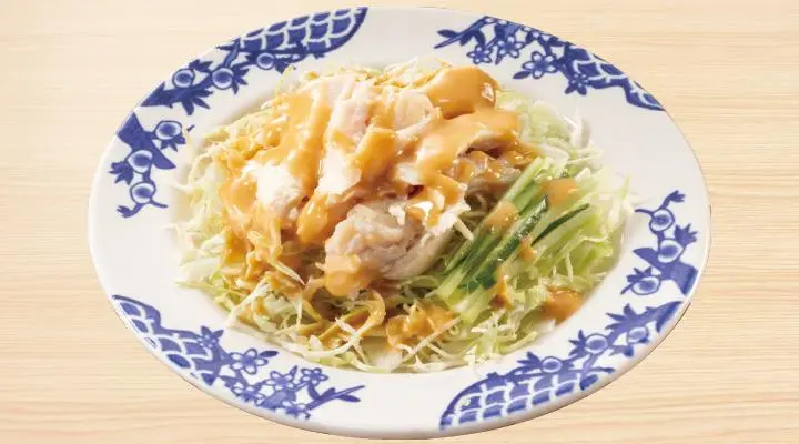 蒸し鶏の胡麻ソース
