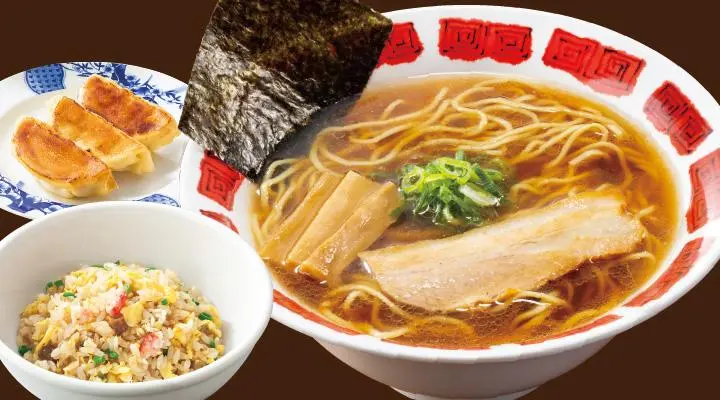 RGC定食(バーミヤンラーメン・焼餃子3個・半チャーハン)