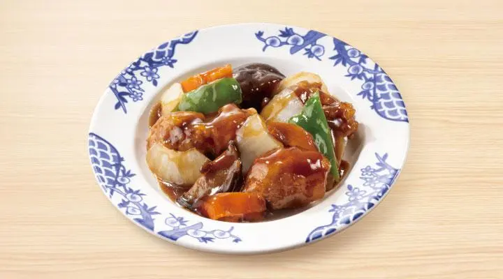 黒酢の酢豚(小皿)