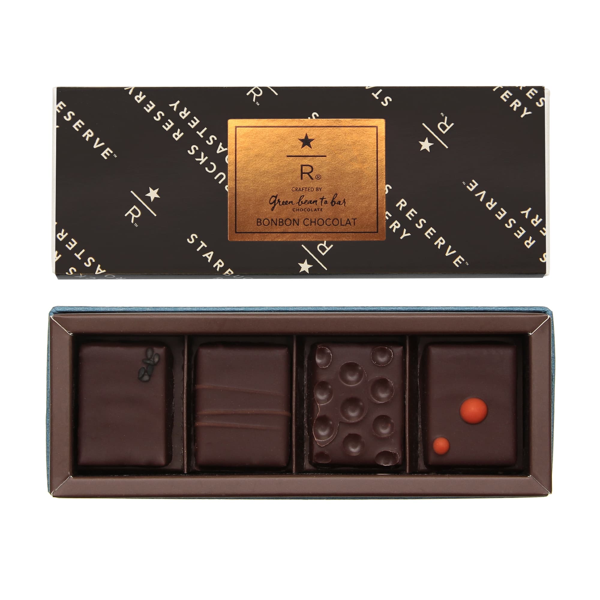 スターバックス リザーブ® ロースタリー green bean to bar CHOCOLATE ボンボンショコラ4pcs