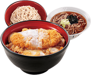 Katsudon Set with Mori Soba or Kake Soba