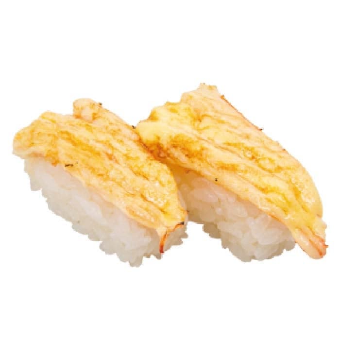กุ้งเบิร์นไฟราดมายองเนส
