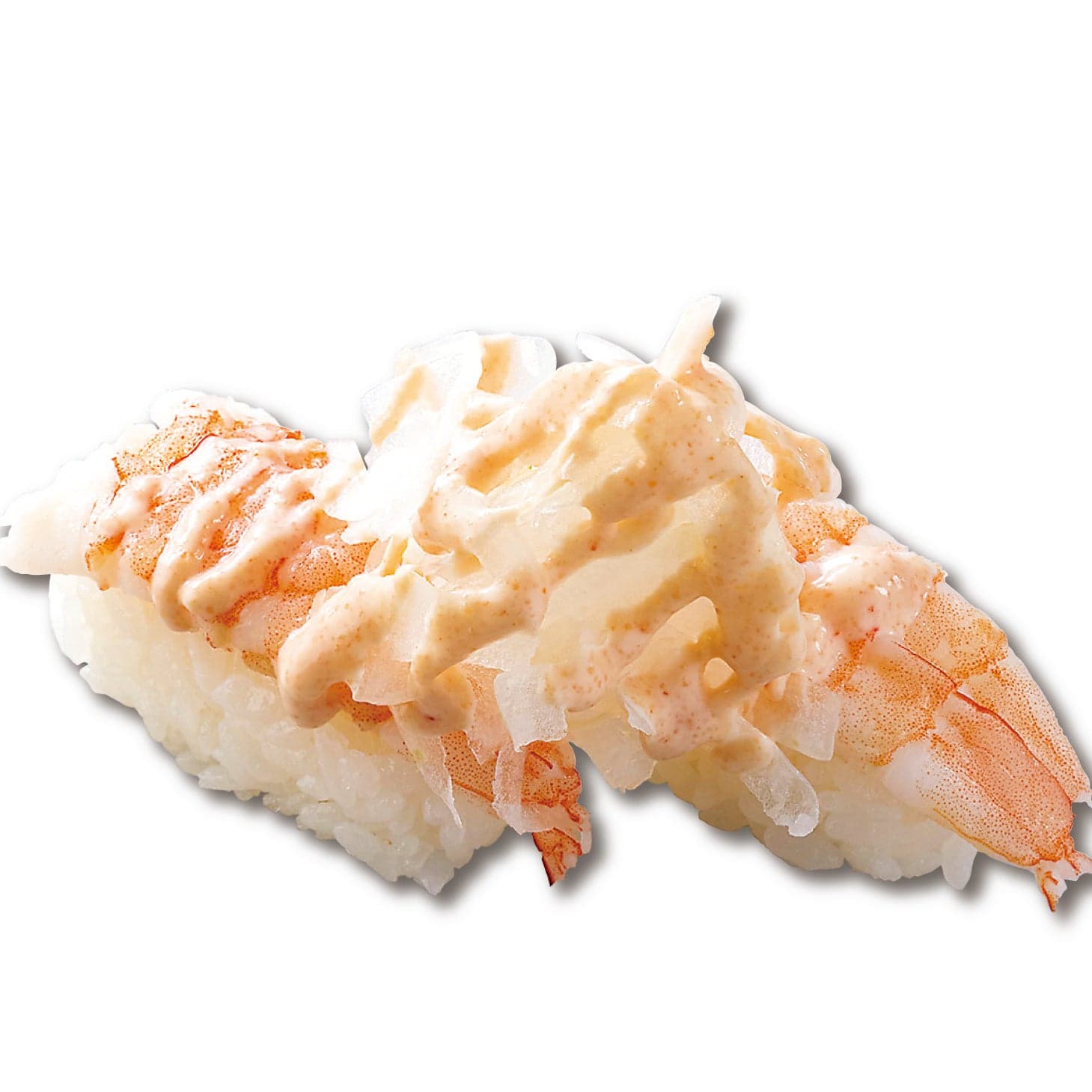 กุ้งราดซอสเมนไทโกะมายองเนส