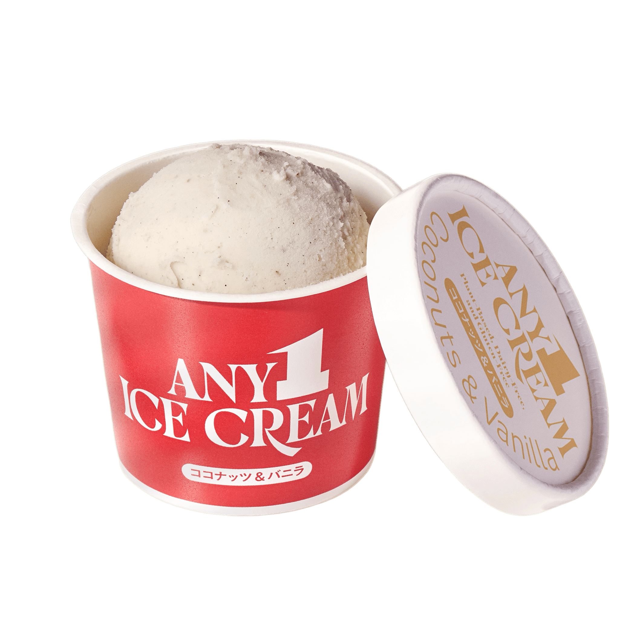 ANY1 ICE CREAM รสมะพร้าวและวานิลลา