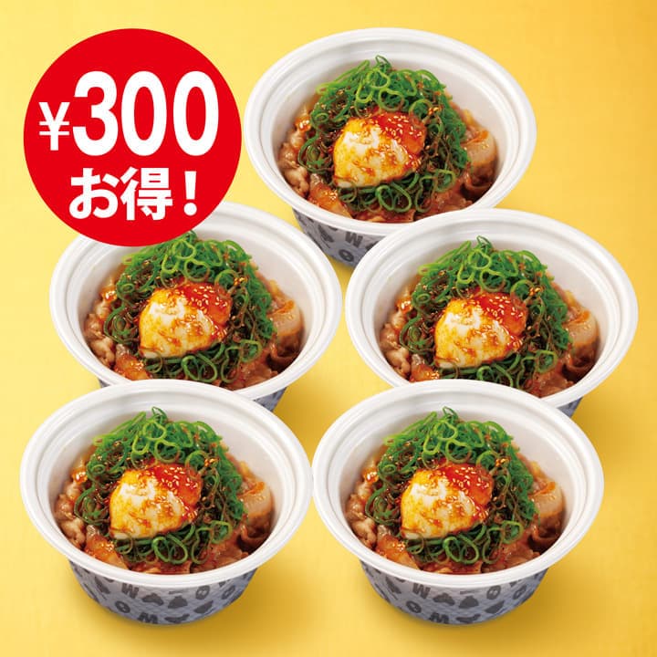 Pikantes Frühlingszwiebel-Ei-Gyumeshi-Bento (5er-Set)