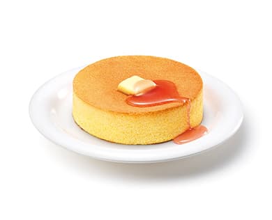 【イートイン・時間限定】ふんわりスフレパンケーキ <国産白桃ソース>