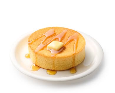 【イートイン・時間限定】シングル ふんわりスフレパンケーキ<メープルシロップ>