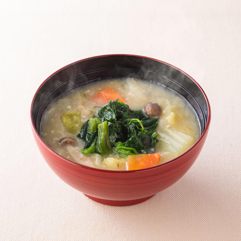 Mugi Miso Soup with Plenty of Vegetables