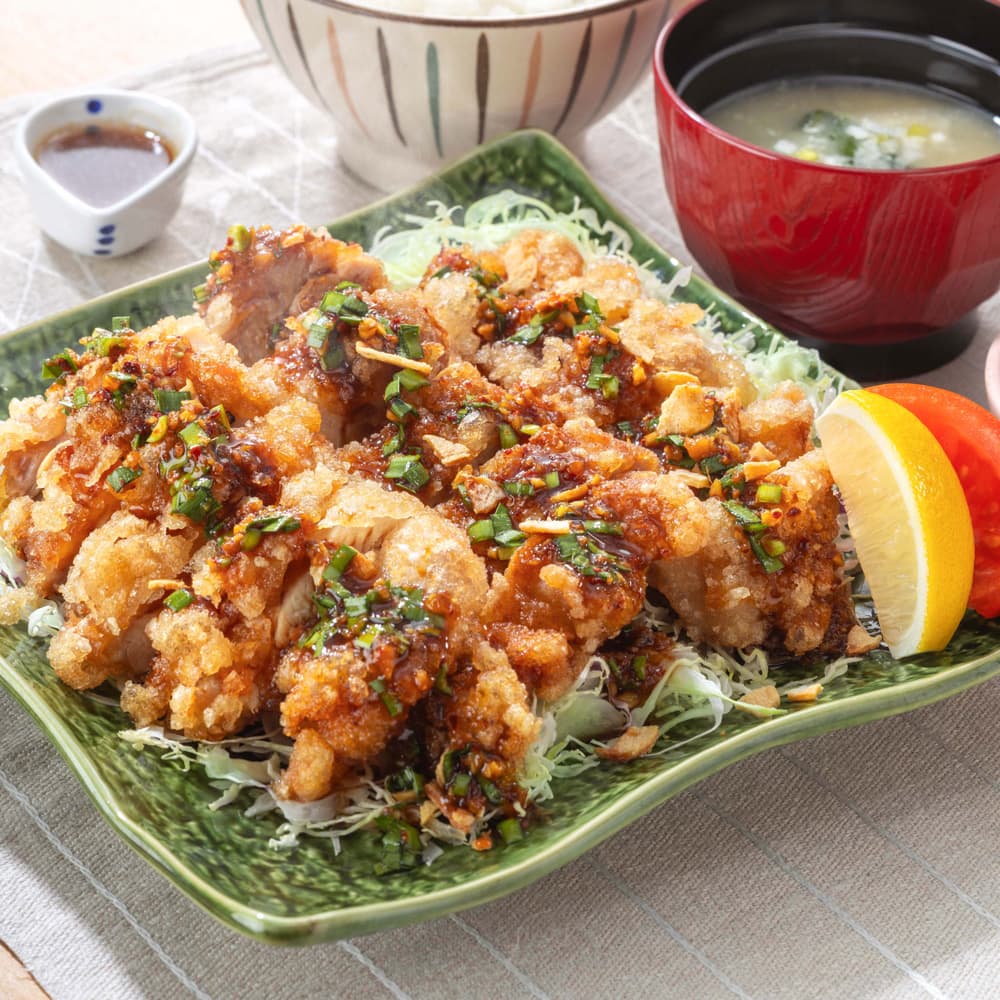 <Extra Side Dish Portion> Yurinchi (Fried Chicken) with Fresh Garlic Chive Sauce