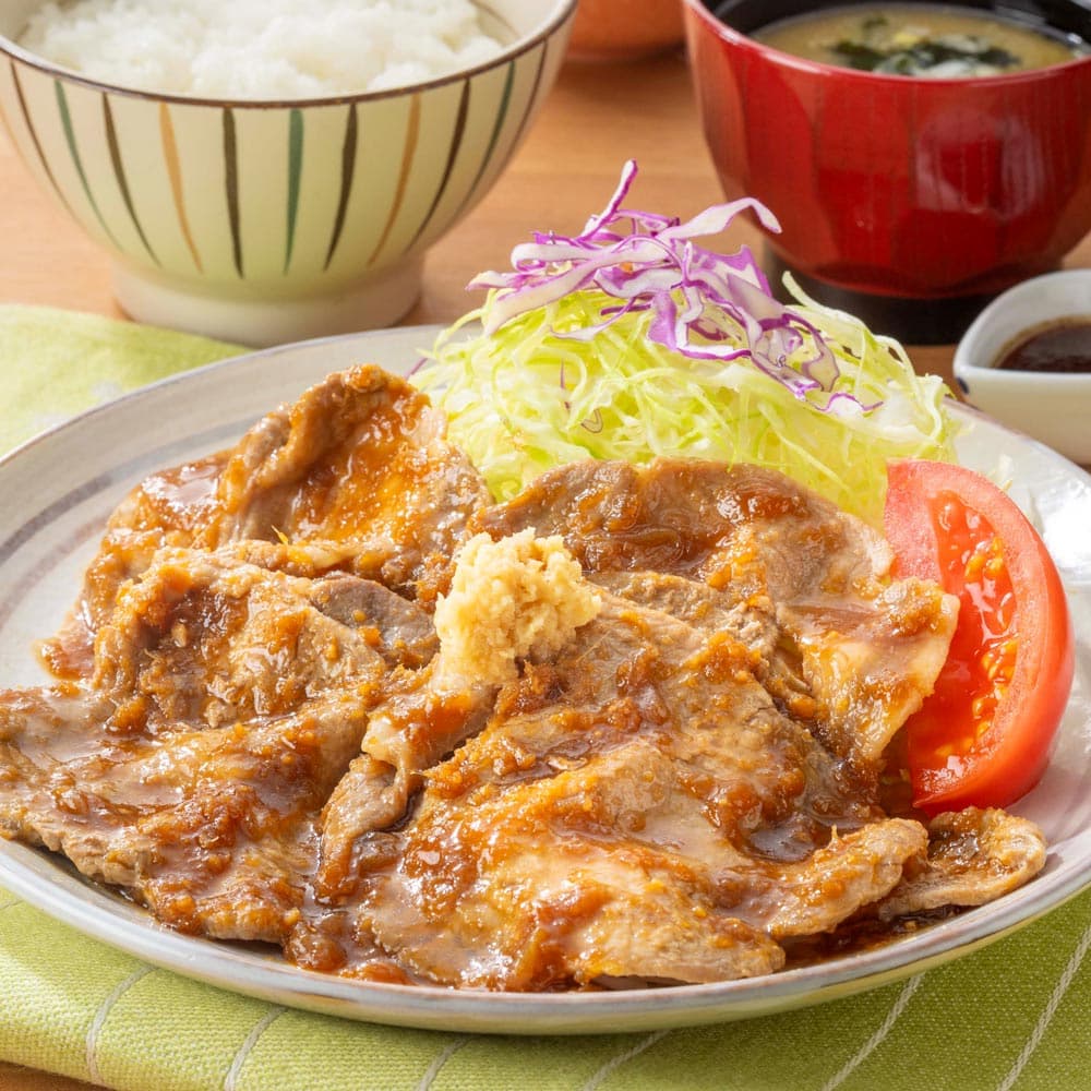 Grated Raw Ginger Pork Shoulder Loin Shogayaki