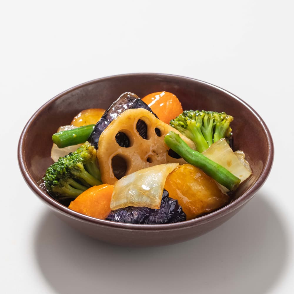 Mini Vegetables with Black Vinegar Sauce