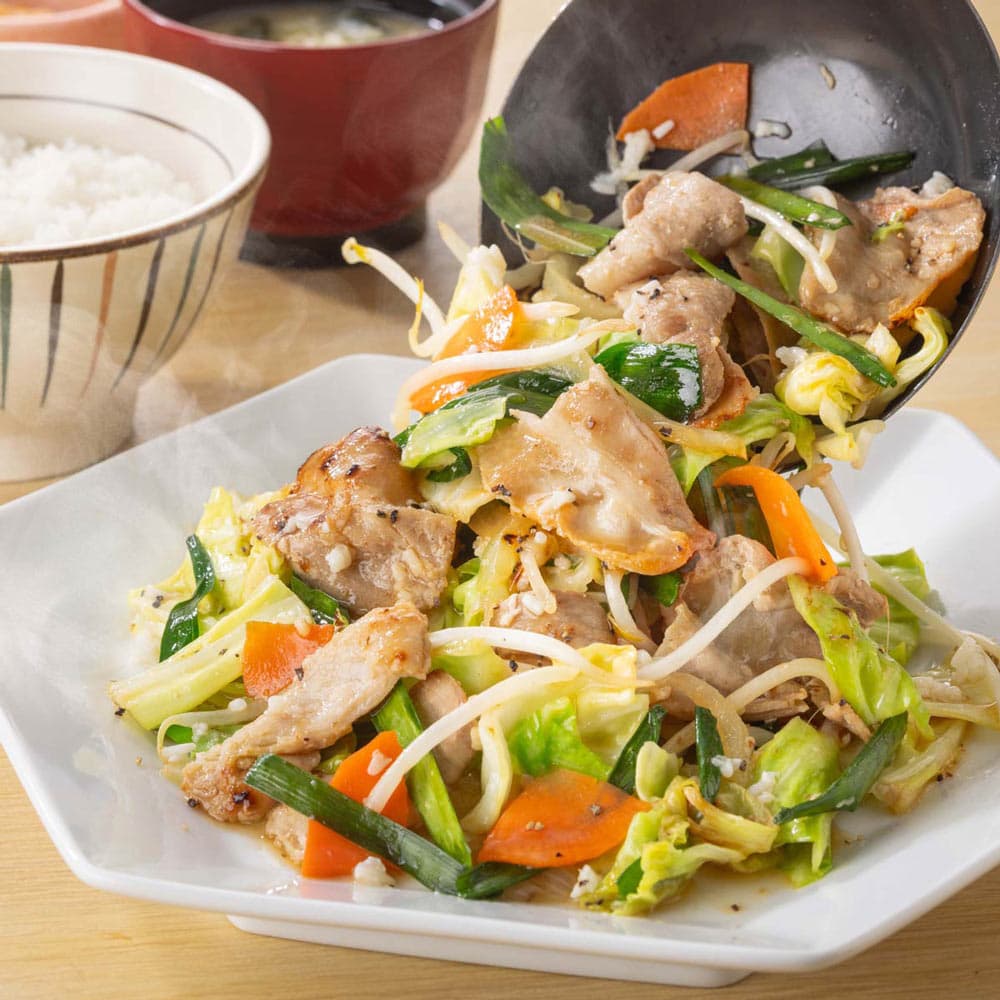 Stir-fried Meat and Vegetables with Salt Koji