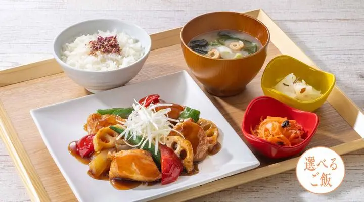 ごろっと野菜と鶏むね肉のバルサミコ香酢和え