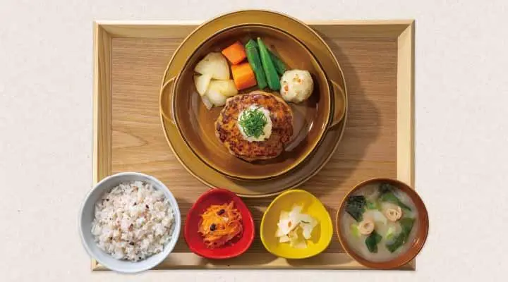 【定食単品】ジューシー大葉おろしハンバーグ塩麹醤油ソース