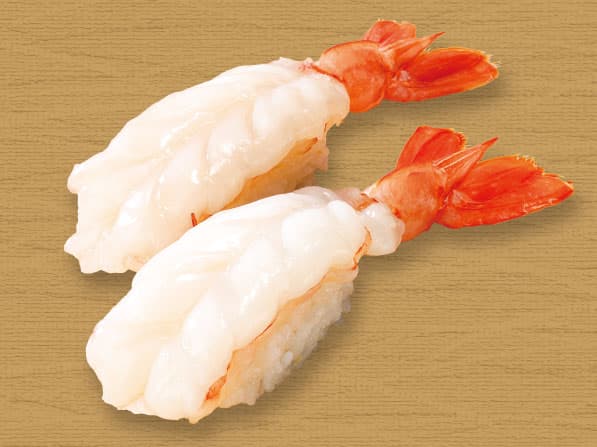 天然生えびの握り
