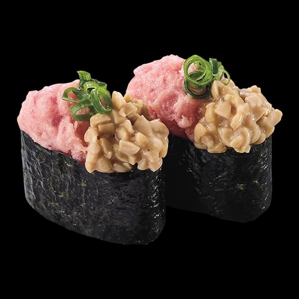 ねぎとろ納豆軍艦