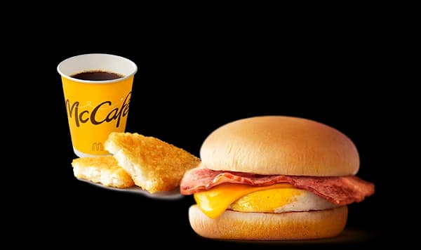 ベーコンエッグマックサンド セット