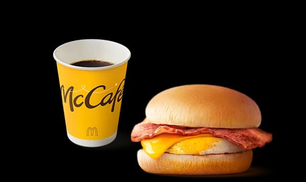 ベーコンエッグマックサンドコンビ