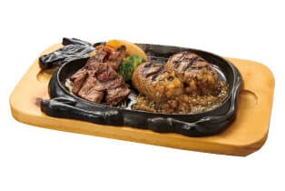 大俵ハンバーグ&カットステーキ80g