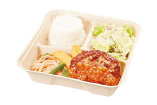手ごねハンバーグ弁当150g
