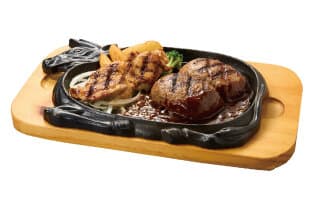 大俵ハンバーグ&グリルチキン100g