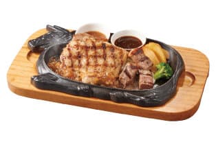 グリルチキン&カットステーキ