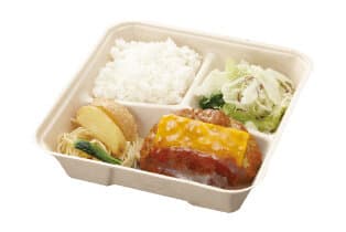 チーズ手ごねハンバーグ弁当150g