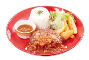 手ごねハンバーグプレートランチ