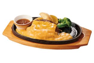 4種チーズソースの手ごねハンバーグ150g