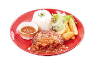 手ごねハンバーグプレート